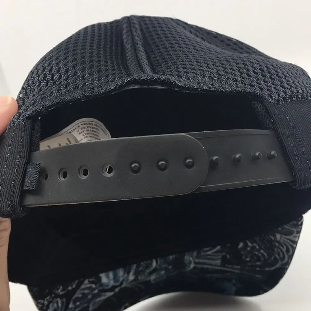 Lululemon Dash and Splash Cap II Baseball Cap with backstrap blue swirl OS